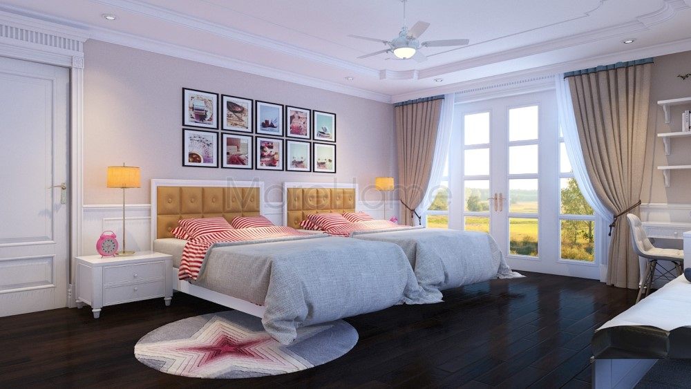 Thiết kế nội thất phòng ngủ Vinhome RiverSide